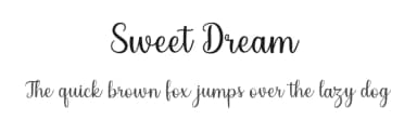 Sweet Dream by Letternun — Script Handwritten Font — thumbnail 1