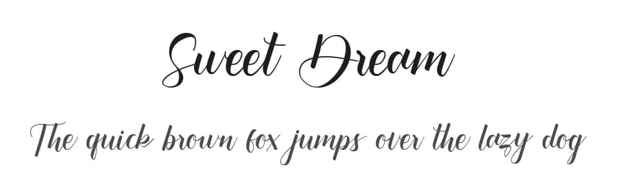 Sweet Dream by Ahgo Studio — Script Handwritten Font