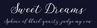 Sweet Dreams by Letterflow — Script Handwritten Font — thumbnail 2