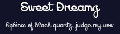 Sweet Dreamz by dcoxy - Greg Medina — Script Handwritten Font — thumbnail 2