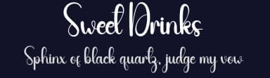 Sweet Drinks by Andi Moz — Script Handwritten Font — thumbnail 2