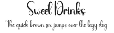 Sweet Drinks by Andi Moz — Script Handwritten Font — thumbnail 1