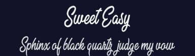 Sweet Easy by Billy Argel Fonts ® — Script Handwritten Font — thumbnail 2