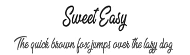 Sweet Easy by Billy Argel Fonts ® — Script Handwritten Font — thumbnail 1
