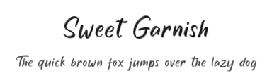 Sweet Garnish by Kotak Kuning Studio — Script Handwritten Font — thumbnail 1