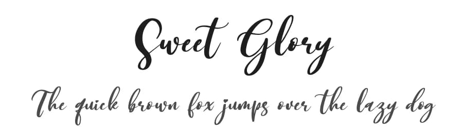 Sweet Glory by Letterena Studios — Script Handwritten Font