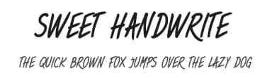 Sweet Handwrite by Vladimir Nikolic — Script Handwritten Font — thumbnail 1