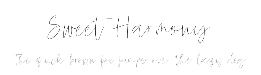 Sweet Harmony by Balpirick Studio — Script Handwritten Font
