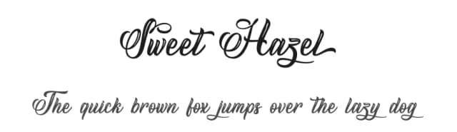 Sweet Hazel by Typhoon Type - Suthi Srisopha — Script Handwritten Font