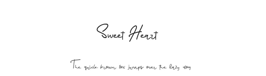 Sweet Heart by Mariyana — Script Handwritten Font