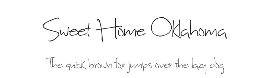 Sweet Home Oklahoma by Brittney Murphy Design — Script Handwritten Font