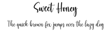 Sweet Honey by Kateeng Ciu — Script Handwritten Font — thumbnail 1