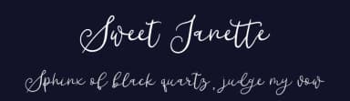 Sweet Janette by ReyreyBlue — Script Handwritten Font — thumbnail 2