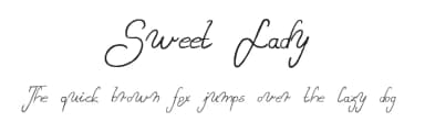 Sweet Lady by Magique Fonts — Script Handwritten Font — thumbnail 1