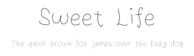 Sweet Life by Shakirah Abdullah — Script Handwritten Font — thumbnail 1