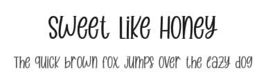 Sweet Like Honey by Jimtype Studio — Script Handwritten Font — thumbnail 1