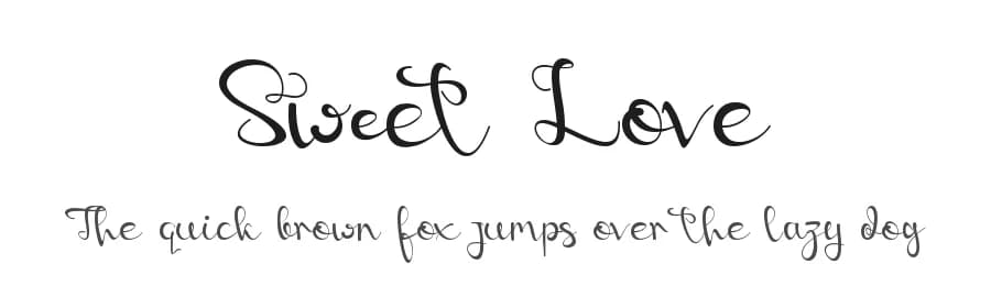 Sweet Love by Harjuno Kristanto — Script Handwritten Font