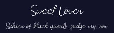Sweet Lover by twinletter — Script Handwritten Font — thumbnail 2