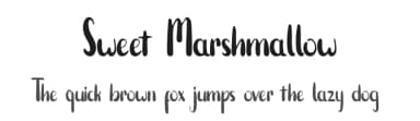 Sweet Marshmallow by Panji Rizquloh — Script Handwritten Font — thumbnail 1