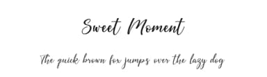 Sweet Moment by Bandit handmade — Script Handwritten Font — thumbnail 1
