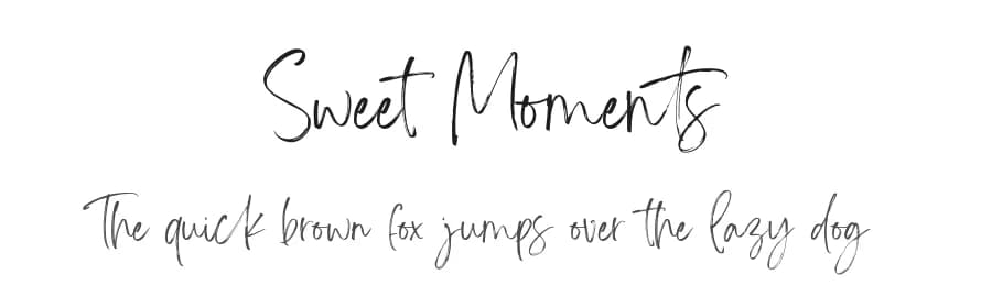Sweet Moments by Din Studio — Script Handwritten Font