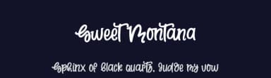 Sweet Montana by Four Lines — Script Handwritten Font — thumbnail 2