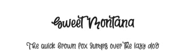 Sweet Montana by Four Lines — Script Handwritten Font — thumbnail 1