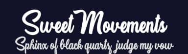 Sweet Movements by Billy Argel Fonts ® — Script Handwritten Font — thumbnail 2