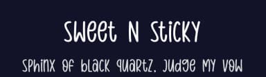 Sweet N Sticky by Eifetstype — Script Handwritten Font — thumbnail 2