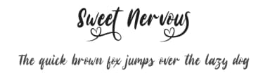 Sweet Nervous by Fanastudio — Script Handwritten Font — thumbnail 1