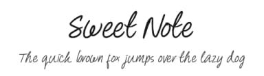 Sweet Note by Excellent Ritma Florendia — Script Handwritten Font — thumbnail 1