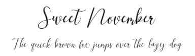 Sweet November by Erik Studio — Script Handwritten Font — thumbnail 1