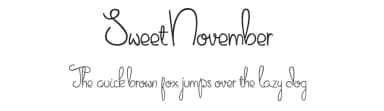 Sweet November by Haidi Shabrina — Script Handwritten Font — thumbnail 1