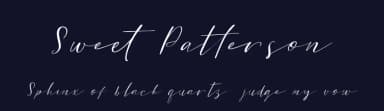 Sweet Patterson by Just Font You — Script Handwritten Font — thumbnail 2