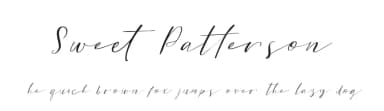 Sweet Patterson by Just Font You — Script Handwritten Font — thumbnail 1