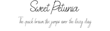 Sweet Petunia by Rifky Naufaldy — Script Handwritten Font — thumbnail 1