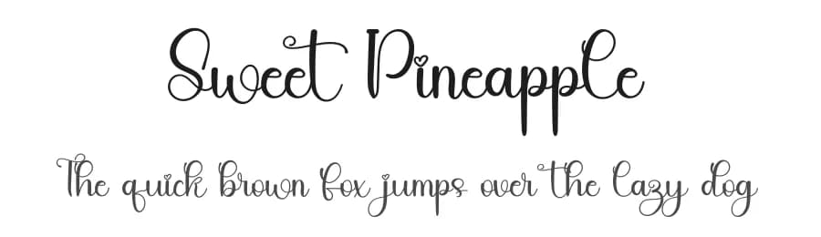 Sweet Pineapple by Inermedia Studio — Script Handwritten Font