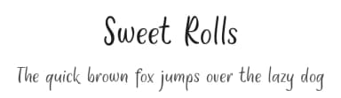 Sweet Rolls by Kurnia Setyadi — Script Handwritten Font — thumbnail 1