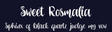 Sweet Rosmalia by Four Lines — Script Handwritten Font — thumbnail 2
