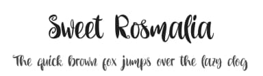 Sweet Rosmalia by Four Lines — Script Handwritten Font — thumbnail 1