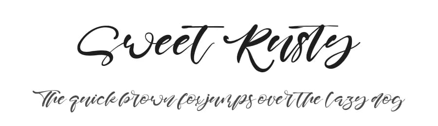 Sweet Rusty by Staircase Studio — Script Handwritten Font