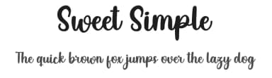 Sweet Simple by Inermedia Studio — Script Handwritten Font — thumbnail 1