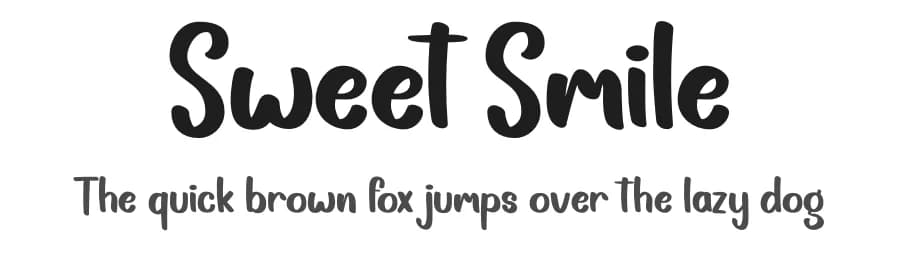 Sweet Smile by Graphix Line Studio — Script Handwritten Font