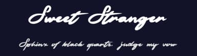 Sweet Stranger by Four Lines — Script Handwritten Font — thumbnail 2