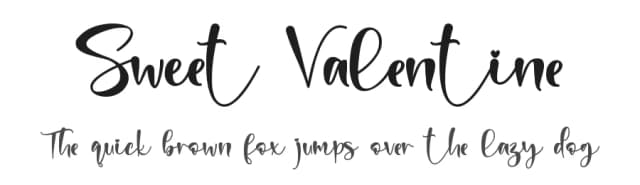 Sweet Valentine by Stefani Letter — Script Handwritten Font