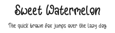 Sweet Watermelon by Rangkai Aksara — Script Handwritten Font — thumbnail 1