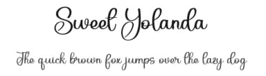 Sweet Yolanda by Etik Fatimah — Script Handwritten Font — thumbnail 1