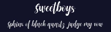 Sweetboys by InspiraType — Script Handwritten Font — thumbnail 2