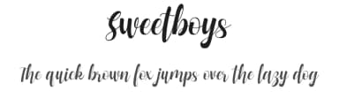 Sweetboys by InspiraType — Script Handwritten Font — thumbnail 1