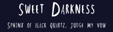 Sweet Darkness by Rainbow Fonts — Script Handwritten Font — thumbnail 2